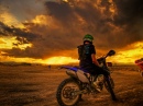 Sunset Watching on a Dirt Bike
