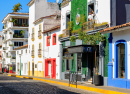 Rue colorée de Puerto Vallarta, Mexique