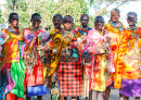 Massai-Frauen mit Souvenirs, Kenia