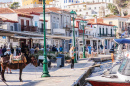 Straßenszene, griechische Insel Hydra