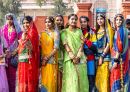 Schöne Mädchen in Indien