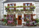 Facade in Laurent, Burgundy, France