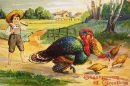 Carte postale ancienne pour le jour de la Thanksgiving
