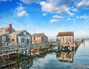 Wooden Houses in Nantucket MA