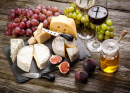 Assortment of Cheese and Fruits