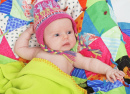 Infant Wearing a Peruvian Hat