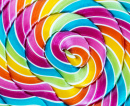 Striped Lollipop Closeup