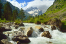 River in Caucasus Mountains