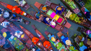 Знаменитый плавучий рынок в Таиланде